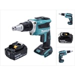 Dfs 452 M1Visseuse plaque de plâtre sans fil 18 v Brushless + 1x batterie 4,0 Ah - sans chargeur - Makita