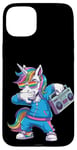 iPhone 15 Plus Unicorn in the 80s with Cassette Recorder Case