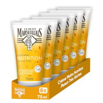 Le Petit Marseillais | Crème Mains Nutrition Peaux Très Sèches (lot de 6 tubes de 75 ml) – Crème pour les mains au beurre de karité, amande douce & huile d'argan – Soin des mains pour 24h de confort