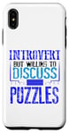 Coque pour iPhone XS Max Puzzle Lover Introverti discutera des puzzles Fun Puzzler