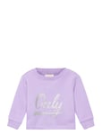 Komwendy Life L/S O-Neck Logo Ub Swt Purple Kids Only