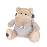 Peluche Histoire d'Ours Hippo avec sweat Gris Beige