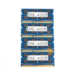 Kits Kingston 4pcs 4GB 2RX8 PC3-10600S DDR3 1333Mhz Laptop Memory RAM SODIMM %T6