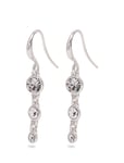 Lucia Recycled Crystal Earrings Silver Pilgrim