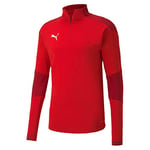 Puma Teamfinal 21 Training 1/4 Zip Top Pull Homme, Red-Chili Pepper, 3XL