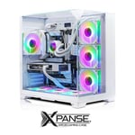 AWD-IT X= CUBE White Ryzen 7 5700X, NVIDIA RTX 4060 8GB Windows 11 Desktop PC for Gaming