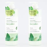 (2-Pk) GLAMFOX ~Deep Moisture GREEN TEA HYALURONIC ACID BODY Lotion ~ K Beauty