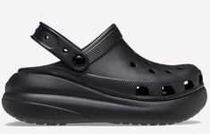 Crocs Womens Classic Crush - Black material_Synthetic - Size UK 8