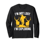 I'm not lost I'm exploring vintage men women Deer Hunting Long Sleeve T-Shirt