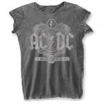 AC/DC Womens/Ladies Black Ice Burnout T-Shirt - S