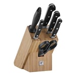 ZWILLING Couteau, Stainless Steel, Bois Clair, 8 pièces