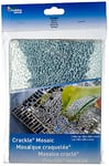 GLOREX Crackle Mosaic Plaque, verre, miroir, 15 x 0,4 x 20 cm