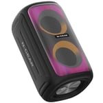 N-Gear LGP Juke 101 - Petite Enceinte Bluetooth puissante avec lumière LED RGB, 8 Heures d'autonomie, compatibilité USB et Carte Micro TF, idéale pour Une Enceinte sans Fil de Haute qualité