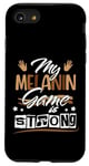 Coque pour iPhone SE (2020) / 7 / 8 Melanin Game Black Queen Afro Women Black History Month Girl