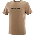 Salomon Salomon Men's Salomon Logo Performance Tee Shitake S, Shitake