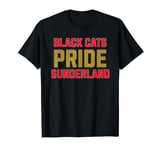 Football fan proud black cats Sunderland, United Kingdom T-Shirt