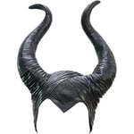 Halloween Maleficent Horn Diadem Cosplay Svart, Evil Maleficent Huvudbonad Prydnad, för Kvinna/Man