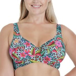 Miss Mary Amazonas Bikini Top Blå m blommor E 75 Dam