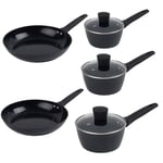 Russell Hobbs Pan Set Ceramic Non-Stick Temperature Indicator Induction 5 Piece