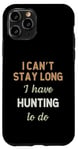 Coque pour iPhone 11 Pro Hunter Hunting Fishing Deer Game Hobby Job Pour homme et femme