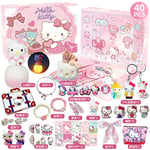 2024 Ny Julkalender Sanrio HelloKitty Kalender Blind Box, 24 Dagar Julnedräkningspresent, Julkalender Överraskningspresent för Barn HelloKitty