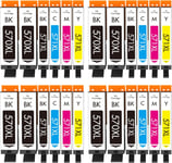 Pgi-570Xl Cli-571Xl Cartouche D'Encre Compatible Avec Canon Pgi-570 Cli-571 Xl Multipack (24-Pack), Pour Pixma Mg5750 Ts5050 Mg5751 Ts5055 Mg5753 Mg6850 Mg6851 Ts5051 Ts5053 Ts6050[DYJ071977]