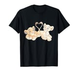 Disney The Lion King Simba and Nala Hearts Valentine’s Day T-Shirt