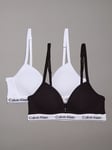 Calvin Klein Triangle Removable Padded Bra, Pack of 2