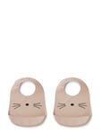 Tilda Silic Bib 2-Pack Beige Liewood