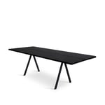 Friends & Founders - Saw Table Solid Wood 2-Parts Smoked Thermo Ash 200 x 40 cm - Spisebord - Ida Linea Hildebrand - Brun - Metall/Tre