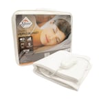 SHINE Supreme comfort electric heated blanket underblanket, Machine washable, heat control & overheat protection (DOUBLE)