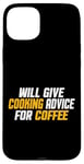 Coque pour iPhone 15 Plus Amusant, Chef Cook donnera des conseils de cuisine pour le café