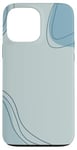 Coque pour iPhone 13 Pro Max Couleur neutre minimaliste bleu clair sarcelle et turquoise