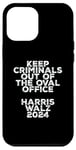 Coque pour iPhone 15 Plus Keep Criminals Out of the Oval Office 2024 Anti Trump Design