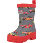 Hatley Boys' Classic Car Rain Boots Steel Grey