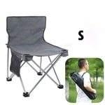 DFSMG Tabouret Rétractable en Plein Air Chaise Pliant Accessoires De Camping Portable Pêche Pêche Chaises en Plastique Dossier Pliable (Color : Gray Trumpet)