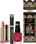 Max Factor Christmas Cracket Gift Set - Masterpiece Mascara, Lipstick, Nail Colo