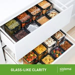 Sistema Ultra Tritan Airtight Pantry Storage Container, 920 ml Square Food with