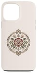 Coque pour iPhone 13 Pro Max Rose florale botanique, style bohème minimaliste, roses d'amour