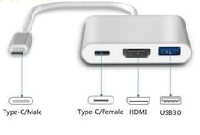 8 in 1 Multiport USB-C Hub to 4K HDMI Adapter for MacBook Pro/Air laptops and PC