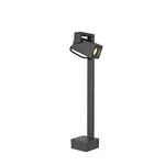 SLV 1004654 Lampadaire éclairage extérieur pour chemins, Murs, entrées, Lampe de Jardin LED / GU10 IP65 7,0 W, Aluminium Verre, Theo Bracket 50 FL QPAR51 Anthracite