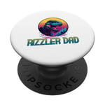 Rizzler Dad Retro Dino Father's Day 2024 Gifts for Cool Dads PopSockets PopGrip Interchangeable