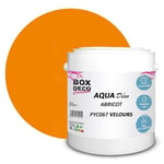 BOX DECO COULEURS Peinture murale acrylique aspect velours Aqua Déco - 2,5L, Orange Abricot