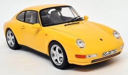 Norev 1/18 - Porsche 911 993 Carrera Coupe Speed Yellow 1994 Diecast Model Car