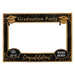 VALICLUD 1pc Creative Graduation Party Paper Photo Booth Frame Photography Supply