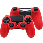 Rouge - Housse De Protection Antidérapante En Silicone Pour Manette Sony Playstation4 Dualshock 4, Pour Ps4 Slim