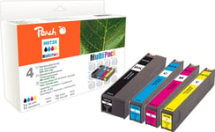 Peach Pi300-750, Compatible, Svart, Cyan, Magenta, Gul, Hp, Combo Pack, Pagewide Pro 450 Series, Pagewide Pro 452 Dn, Pagewide Pro 452 Dw, Pagewide Pro 452 Dwt, Pagewide..., 4 Styck