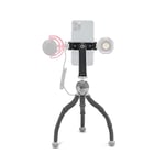 JOBY PodZilla Medium Kit, Trépied Flexible avec Support de Téléphone GripTight 360, Trépied Smartphone Par les Créateurs du GorillaPod, Compatible iPhone, Smartphones, Caméra Sport, Jusqu'À 1Kg, Gris