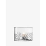 LSA Wicker Tealight Holder H6.5cm Clear| 1 Unit | Mouthblown & Handmade Glass | WR09