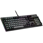 Cooler Master CK352 Clavier Mécanique Gaming, AZERTY FR - Red Switches, Rétroéclairage & Bandes Lumineuses RGB par Touche, Keycaps Personnalisables - Pleine Taille, Filaire